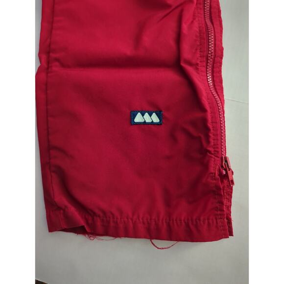 VTG 80's GRANITE RED Windbreaker Track Pants Women's Size M - Picture 3 of 5